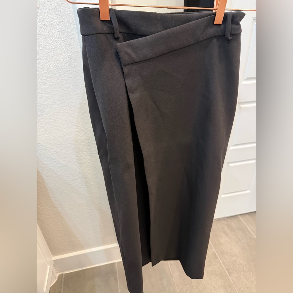 Women’s Black Long Skirt with Slit